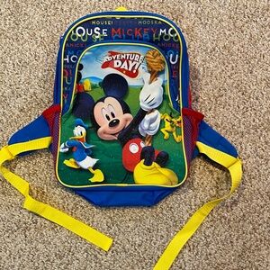 Mickey Mouse Adventure Day Kids Backpack - Blue and Yellow